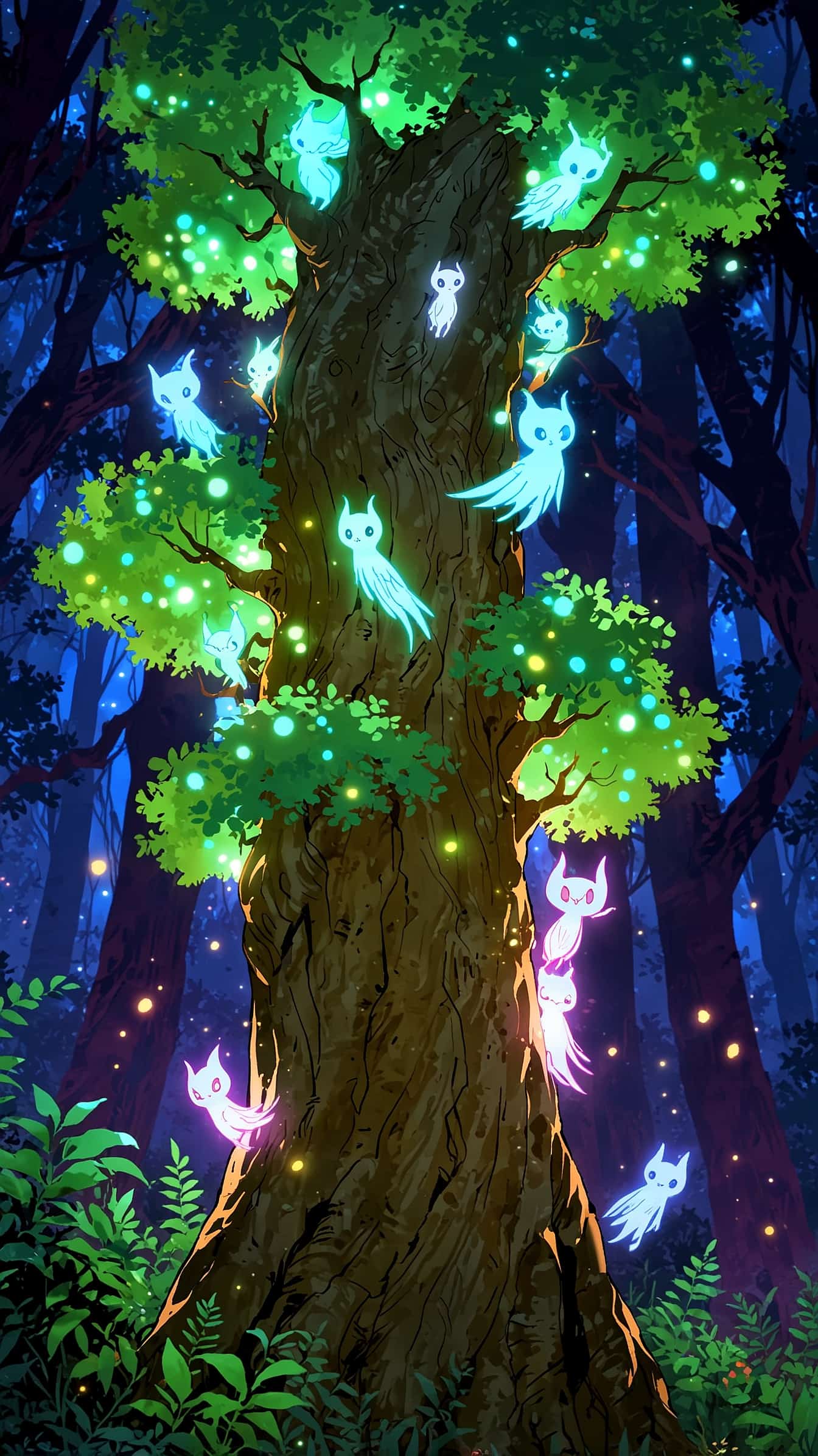 Cat Spirit Grove anime wallpaper
