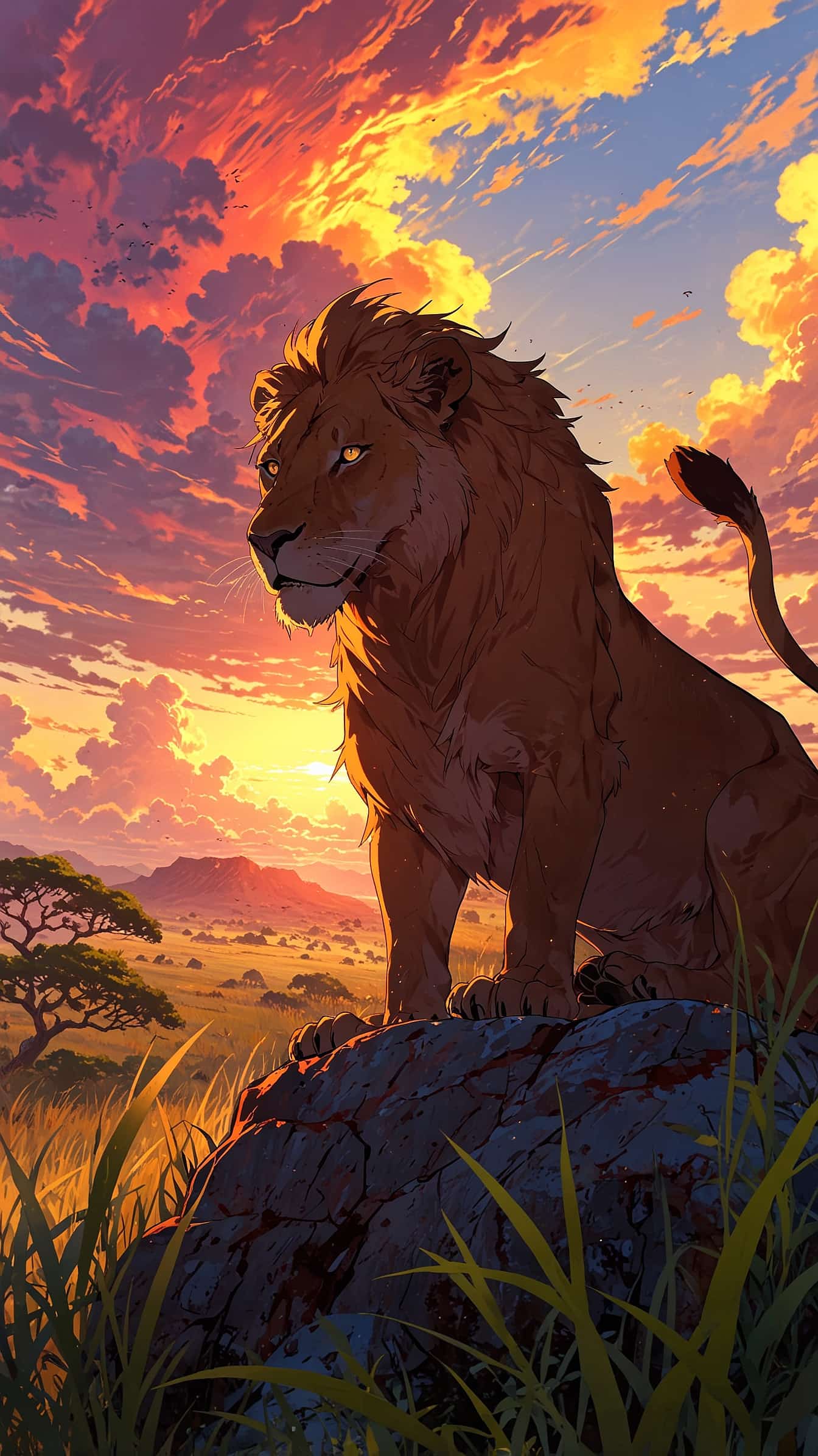 Savanna King anime wallpaper