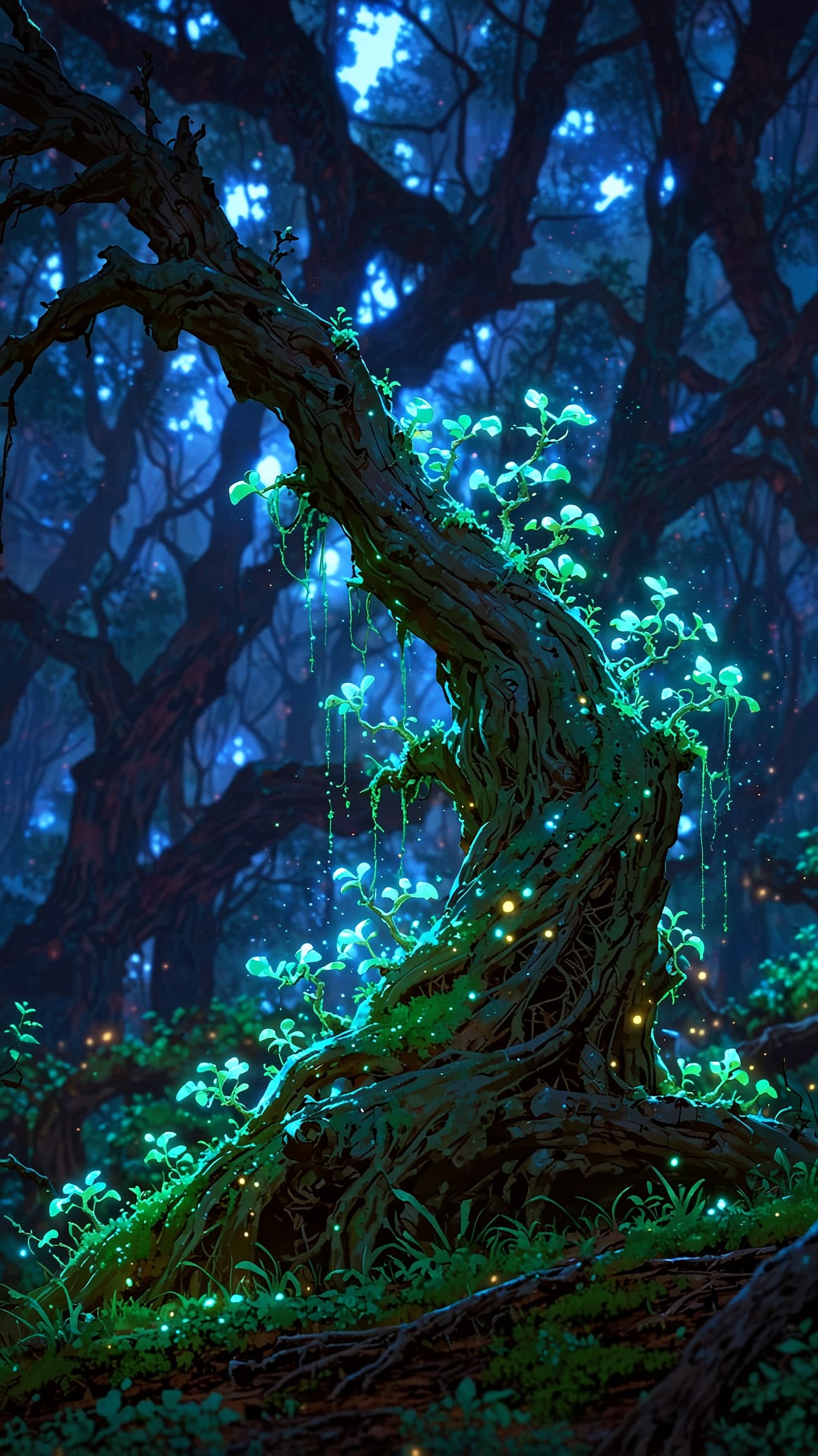 Gnarled Glow anime wallpaper